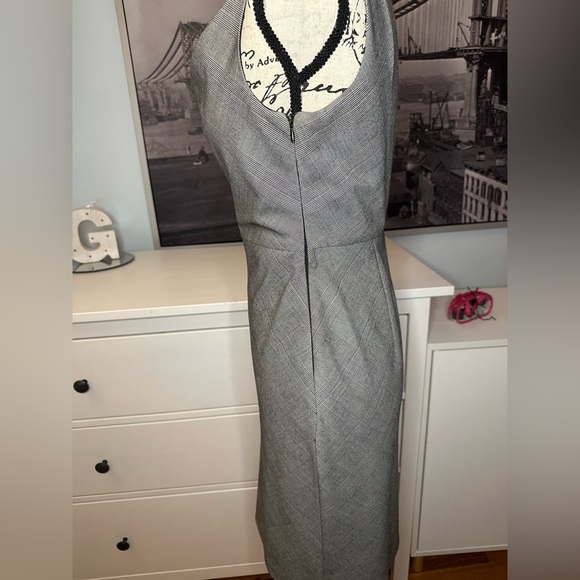 Sleeveless cowl scoop neck corporate style dress. Chic and flattering. - Picture 10 of 14